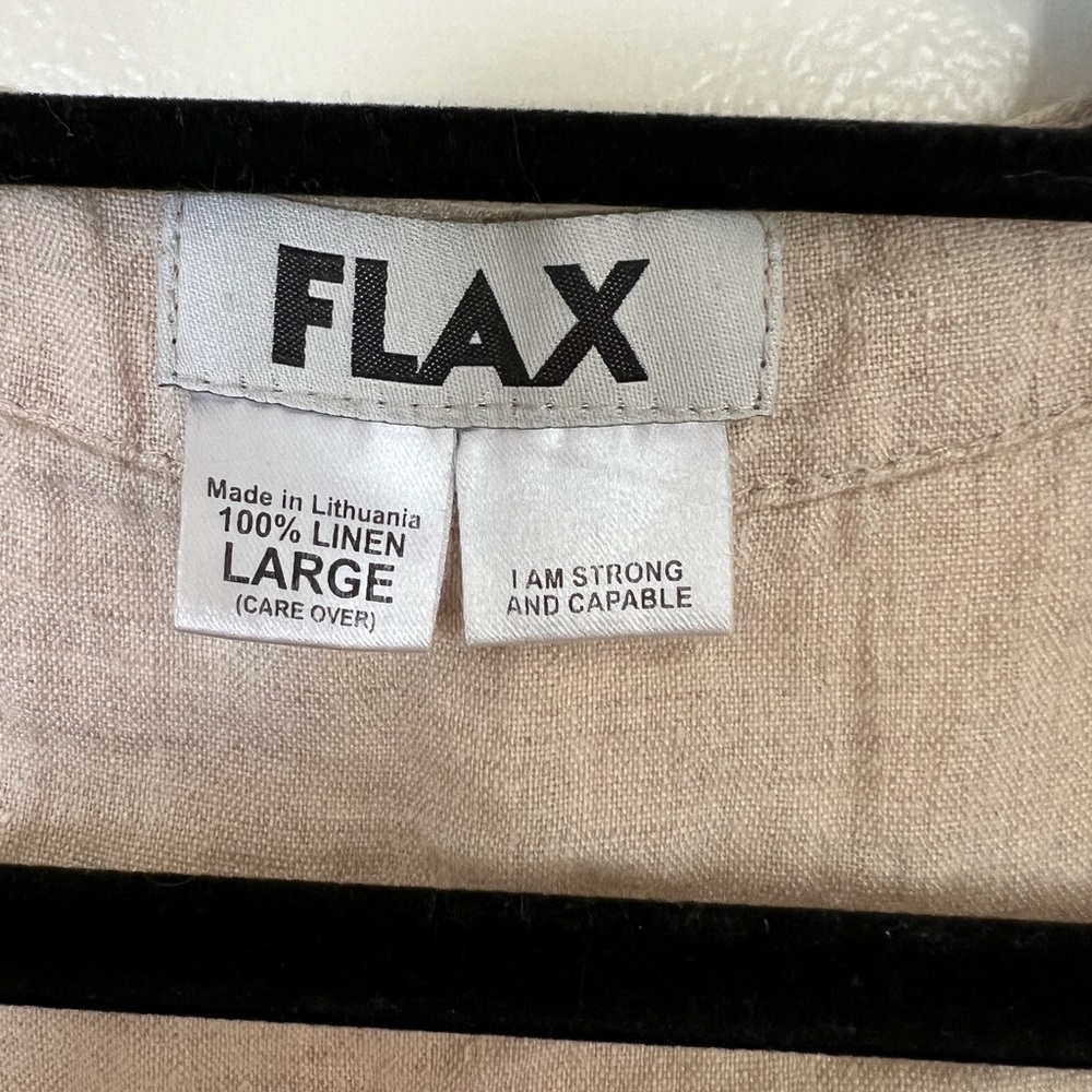 Flax sleeveless linen top